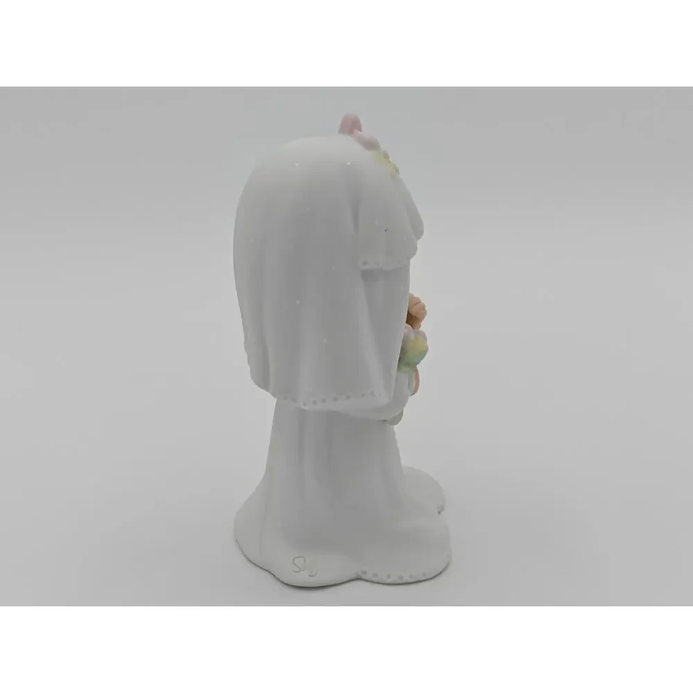 Precious Moments E2846 Bride Enesco Porcelain Wedding Girl Figurine Vintage 1983